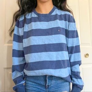 Tommy Hilfiger Striped Sweater Blue